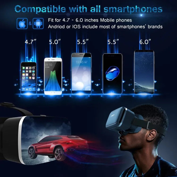 Vr Box – 3d Virtual Reality Box. With Remote