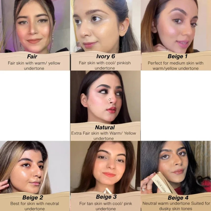 Beige 1 | Miss Rose Silk Flawless Foundation | Long-Lasting Lightweight Liquid Foundation with Natural Radiant Finish