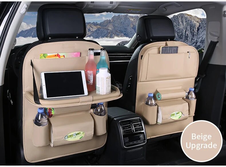 SeatOrg™ | Leather Car Seat Organizer