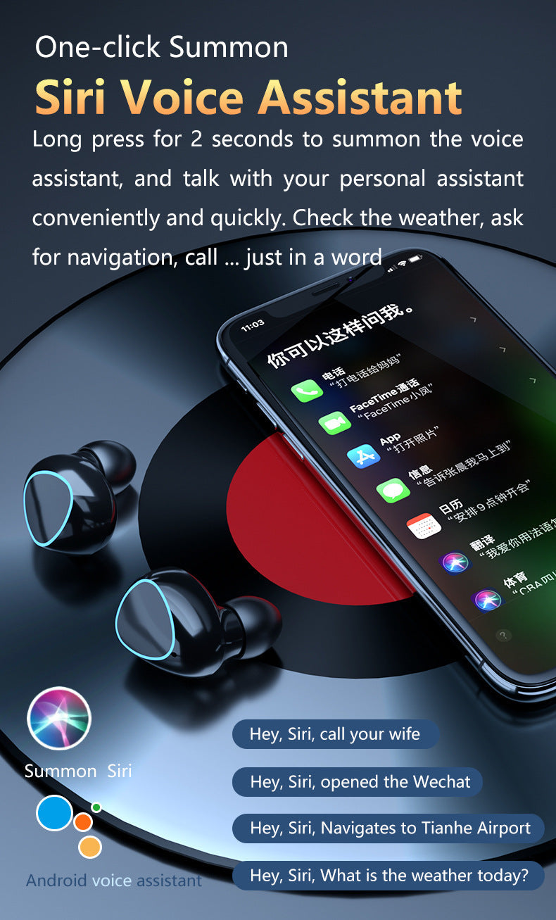 M10 Bluetooth Wireless Earphones