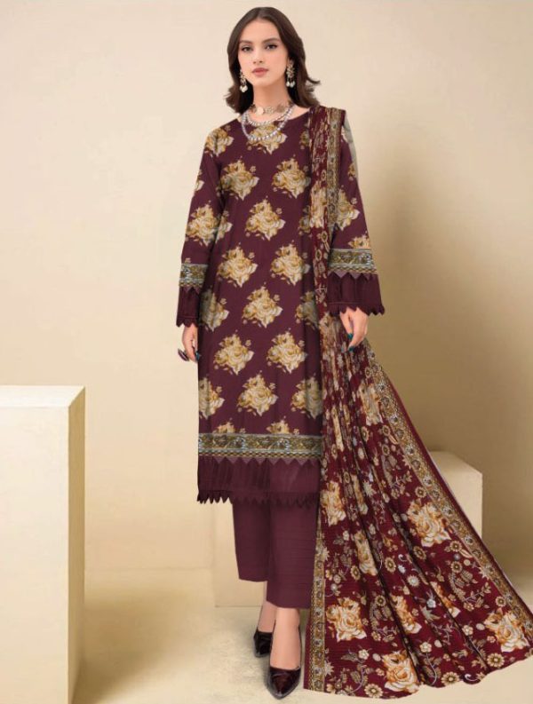 Khaadi Viscose Unstitched L 3 Pieces Casual Wear | Winter 23