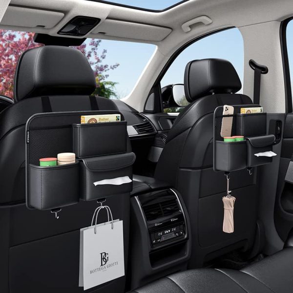 Multifunction Small Objects Car Seat Organizer Car Storage Organizer Car Seat Side Organizer Car Seat Back Protectors Premium Pu Car Storage Bag Car Accessories