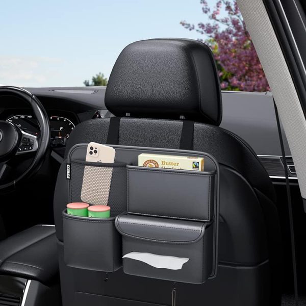 Multifunction Small Objects Car Seat Organizer Car Storage Organizer Car Seat Side Organizer Car Seat Back Protectors Premium Pu Car Storage Bag Car Accessories