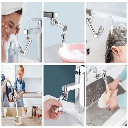 Metal 1080° Universal Rotation Faucet Sprayer Head 22/24mm