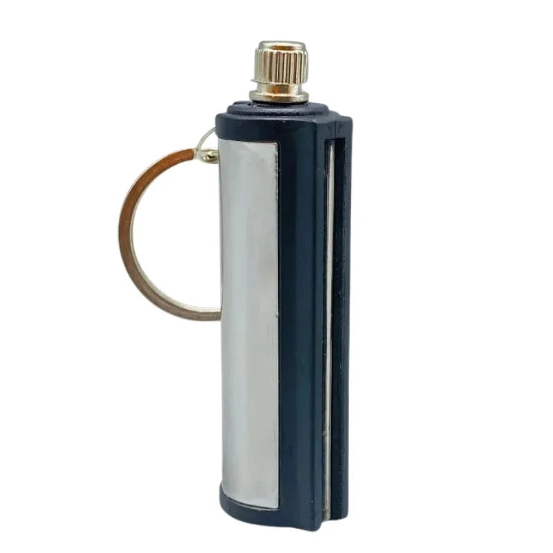Permanent Match Striker Flint Stone Lighter with Keychain | Waterproof Survival Matchstick for Smoking & Outdoor Use