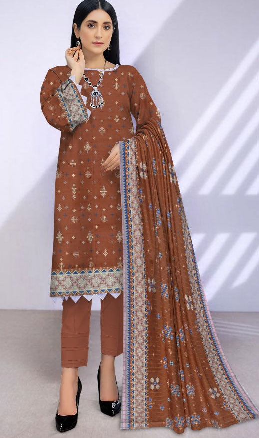 Sapphire Khaddar Unstitched L 3 Pieces