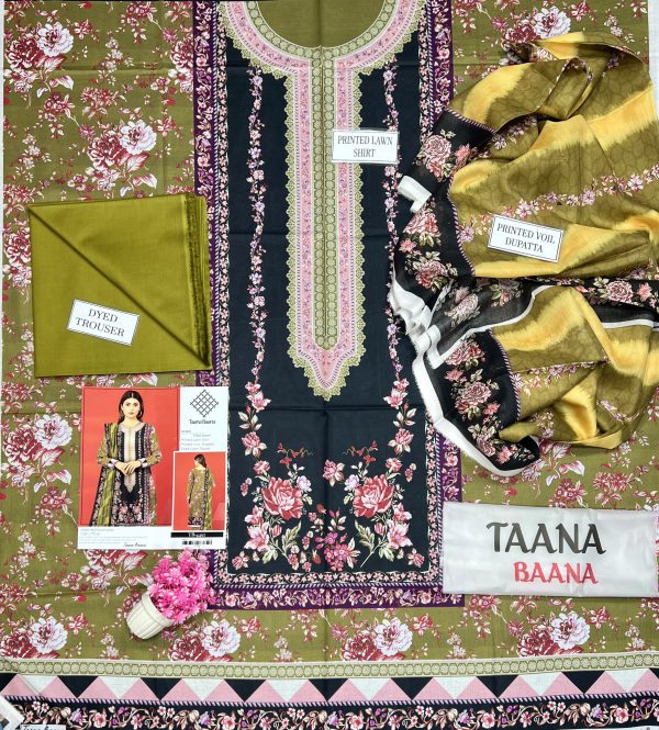 Taana Baana Lawn | Unstitched Collection 3 Pieces Casual Wear| Summer 24